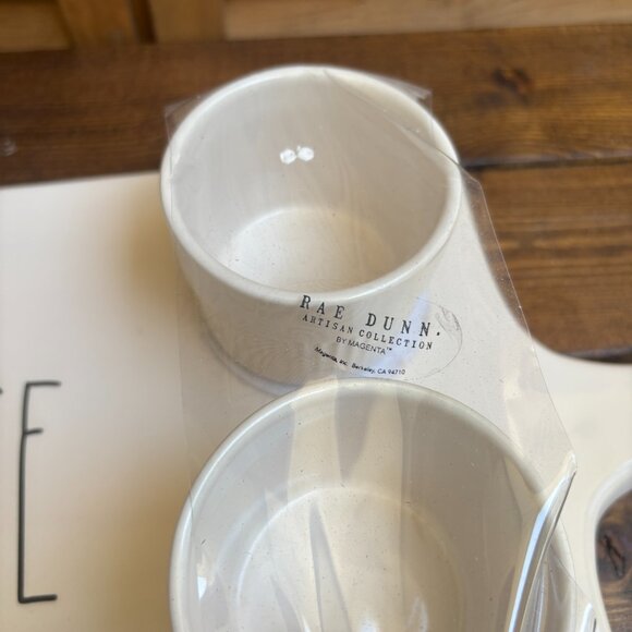 Rae Dunn Cheese Board Set with Ramekins – Artisan Collection by Magenta - Picture 3 of 9